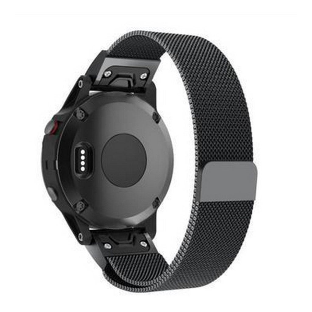 Super fint Garmin Fenix 5 Metal Rem - Sort#serie_2