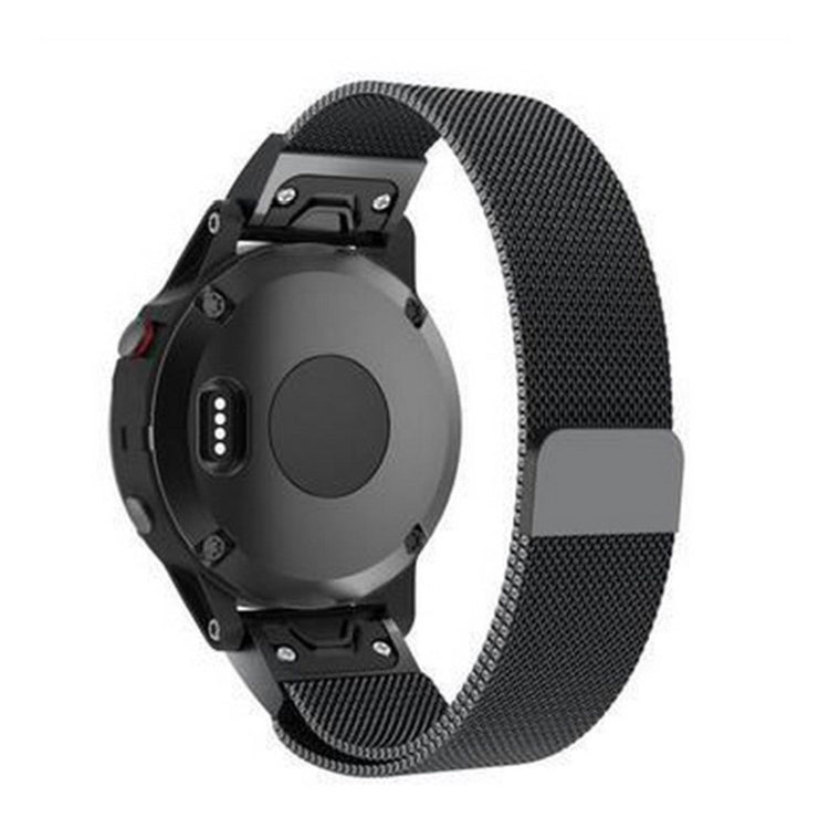 Stilren Garmin Fenix 5X / Garmin Tactix Charlie Metal Rem - Sort#serie_2