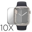 10pcs Protection d'écran en verre trempé pour Apple Watch Series 7 45mm.