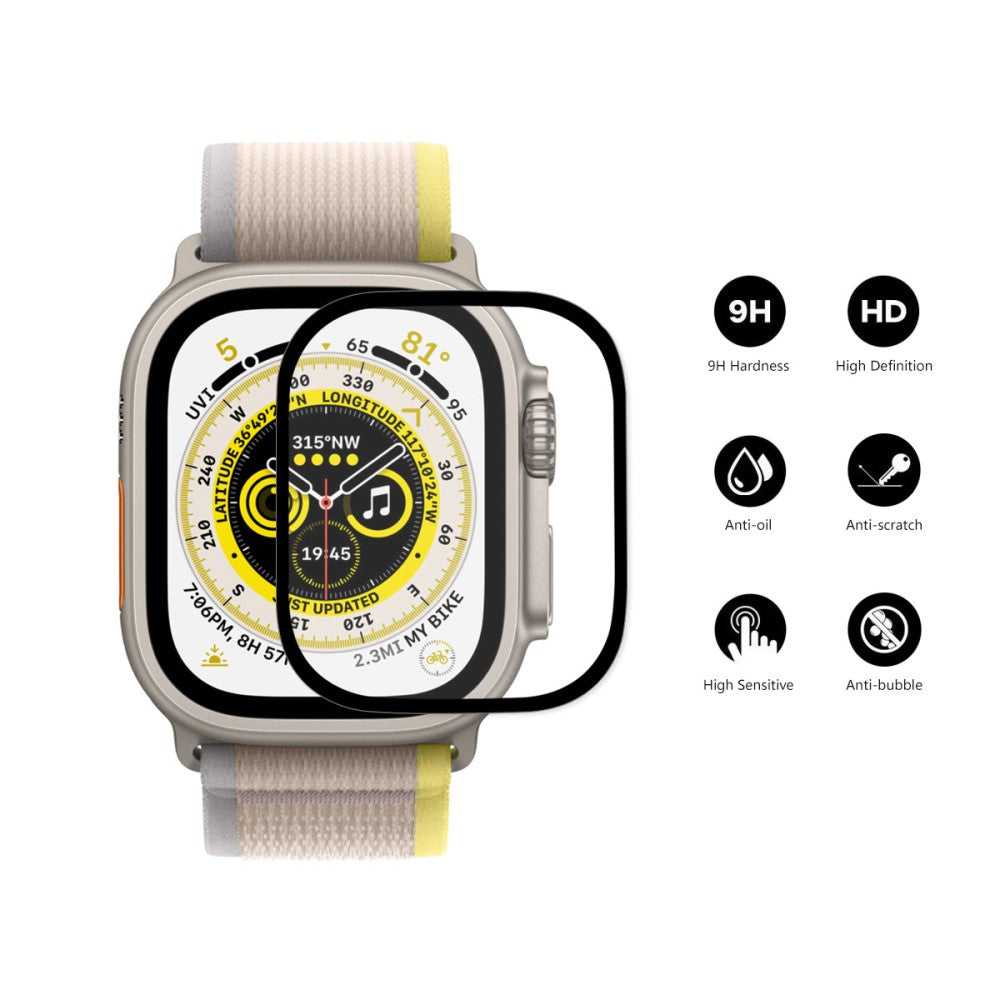 2stk Apple Watch Ultra Hærdet Glas Skærmbeskytter - Gennemsigtig#serie_593