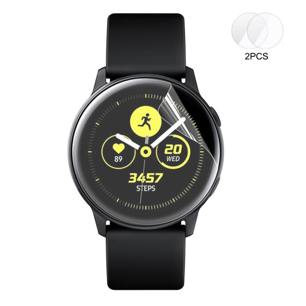 2stk Samsung Galaxy Watch Active Silikone Skærmbeskytter - Gennemsigtig#serie_341