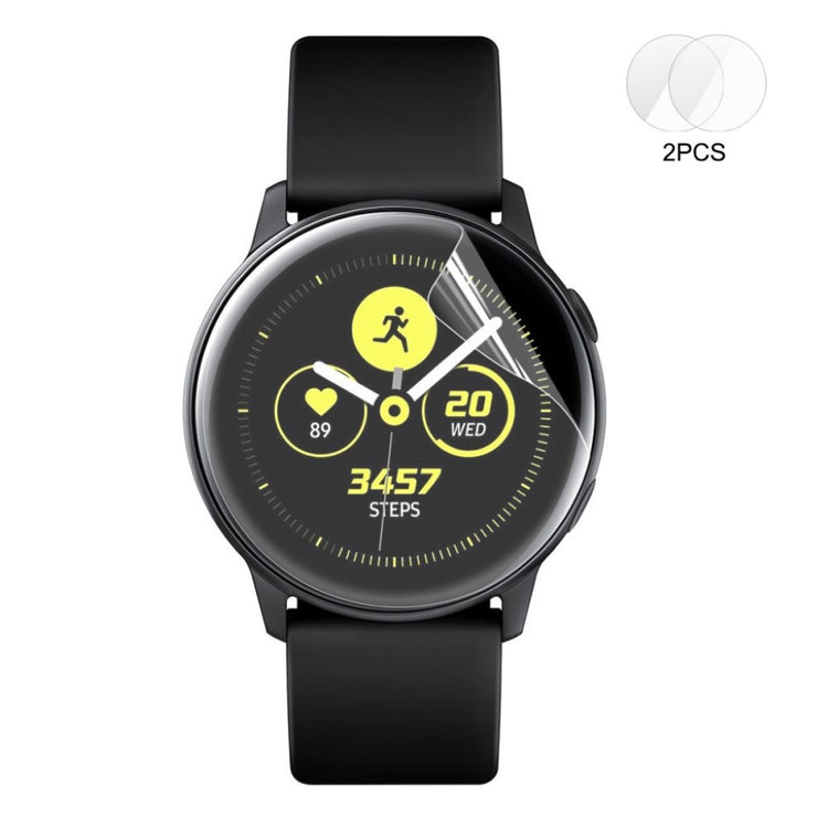 2stk Samsung Galaxy Watch Active Silikone Skærmbeskytter - Gennemsigtig#serie_341