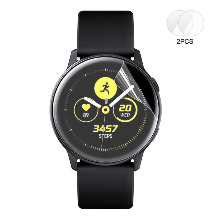 2stk Samsung Galaxy Watch Active Silikone Skærmbeskytter - Gennemsigtig#serie_341