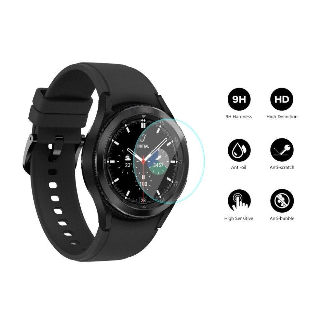 Samsung Galaxy Watch 4 Classic (42mm) Hærdet Glas  HD  0.2mm Skærmbeskytter - Gennemsigtig#serie_556