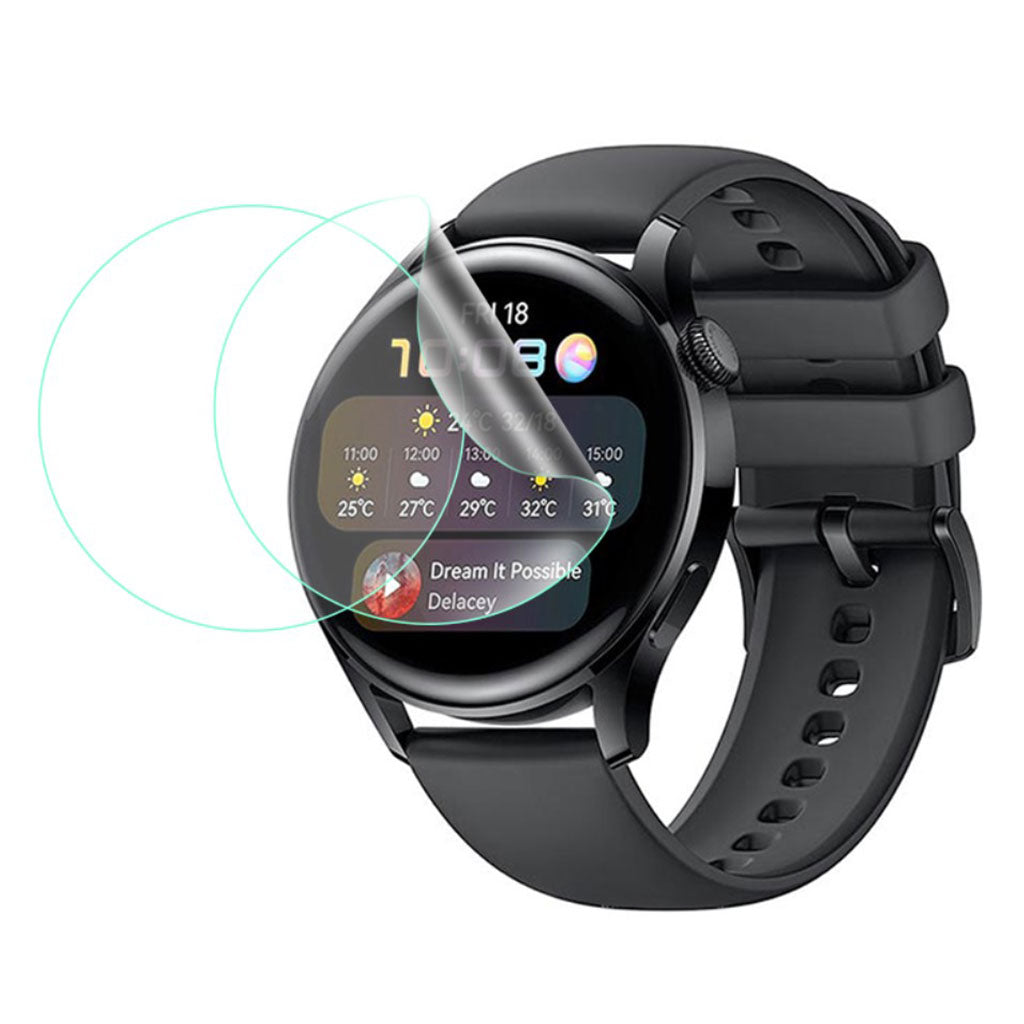 2stk Huawei Watch 3 Plastik Skærmbeskytter - Gennemsigtig#serie_278