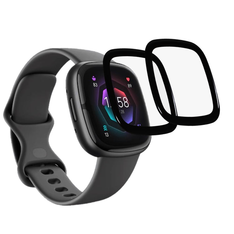 2stk Fitbit Sense 2 / Fitbit Versa 4 Plastik  HD Skærmbeskytter - Gennemsigtig#serie_656