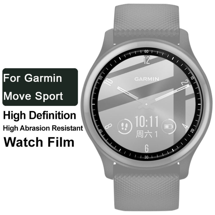 Garmin Vivomove Sport Plastik  HD Skærmbeskytter - Gennemsigtig#serie_196