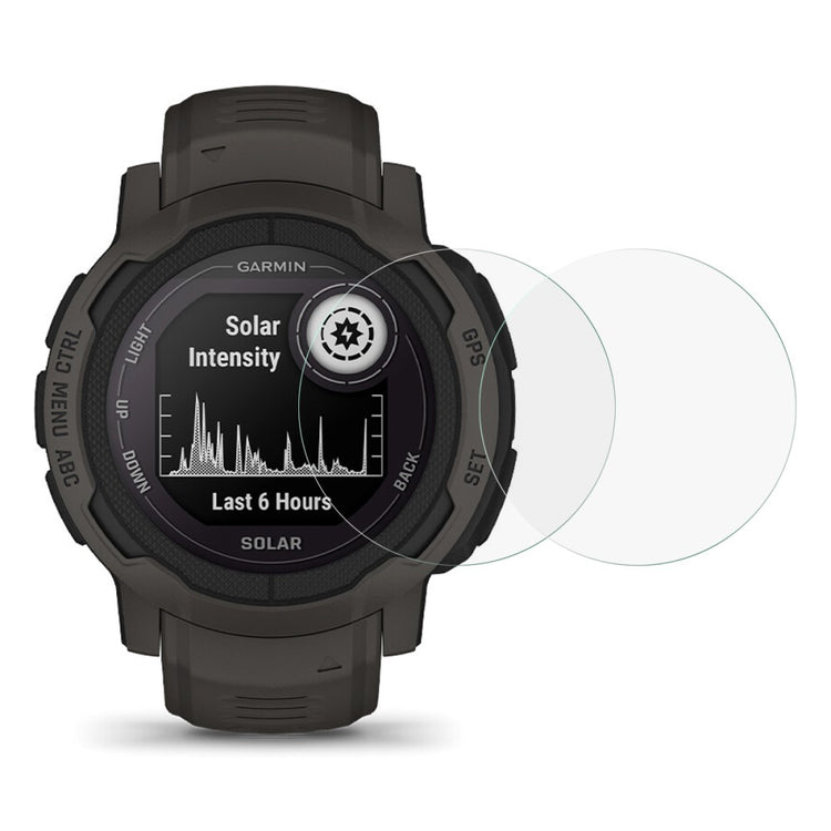 2stk Garmin Instinct 2 Hærdet Glas Skærmbeskytter - Gennemsigtig#serie_158