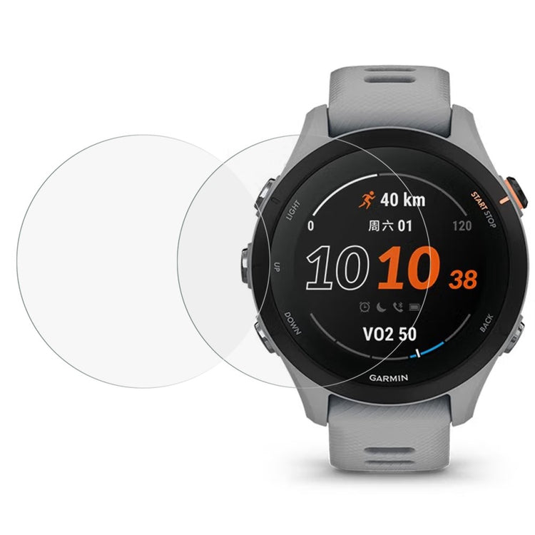 2stk Garmin Forerunner 255S Hærdet Glas Skærmbeskytter - Gennemsigtig#serie_221