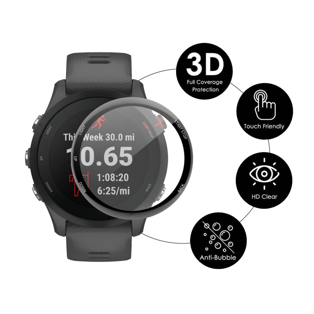 Garmin Forerunner 255S Plastik  HD Skærmbeskytter - Gennemsigtig#serie_231