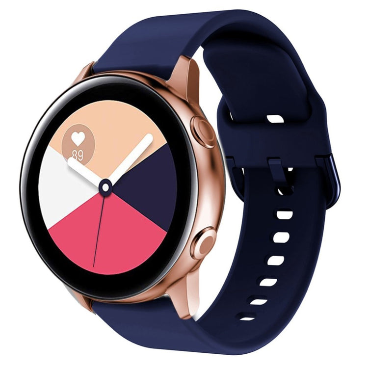 Vildt fed Amazfit GTS / Huawei Watch GT 2 42mm Silikone Rem - Sort#serie_1