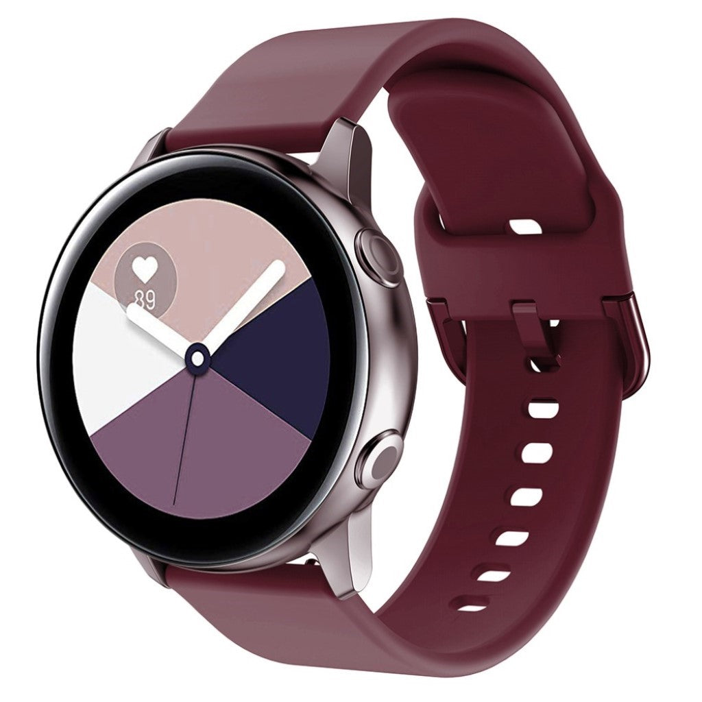 Vildt fed Amazfit GTS / Huawei Watch GT 2 42mm Silikone Rem - Rød#serie_4