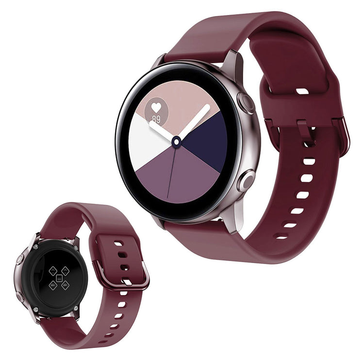 Vildt fed Amazfit GTS / Huawei Watch GT 2 42mm Silikone Rem - Rød#serie_4