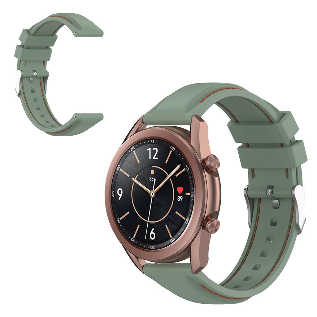 20mm Universal unique silicone watch band - Light Green#serie_3