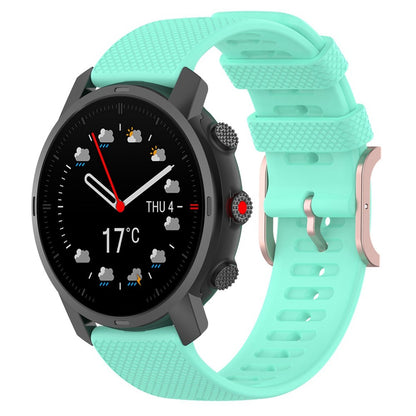 22mm Universal dots design silicone watch strap - Green#serie_9