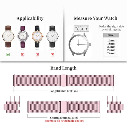 Vildt slidstærk Universal Metal Urrem - Pink#serie_2