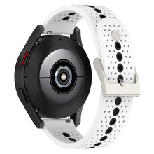 20mm Universal dual color watch strap - White / Black#serie_2