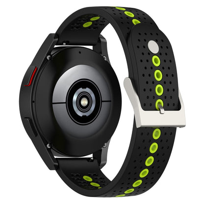 20mm Universal dual color watch strap - Black / Lime#serie_6