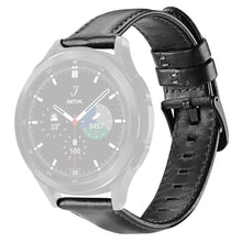 22mm DUX DUCIS Universal leather watch strap - Black#serie_1