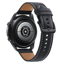 20mm Universal genuine leather watch strap with black buckle - Black#serie_1