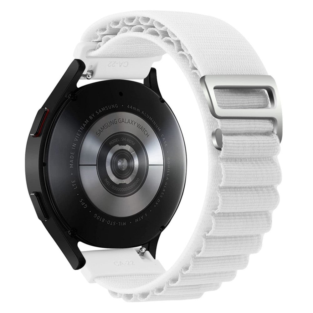 20mm Universal nylon watch strap - White#serie_2