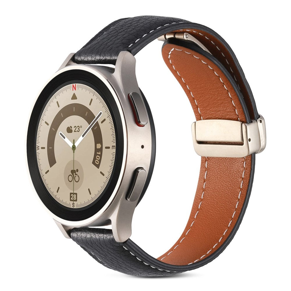 Elegant Universal Ægte læder Rem - Sort#serie_4