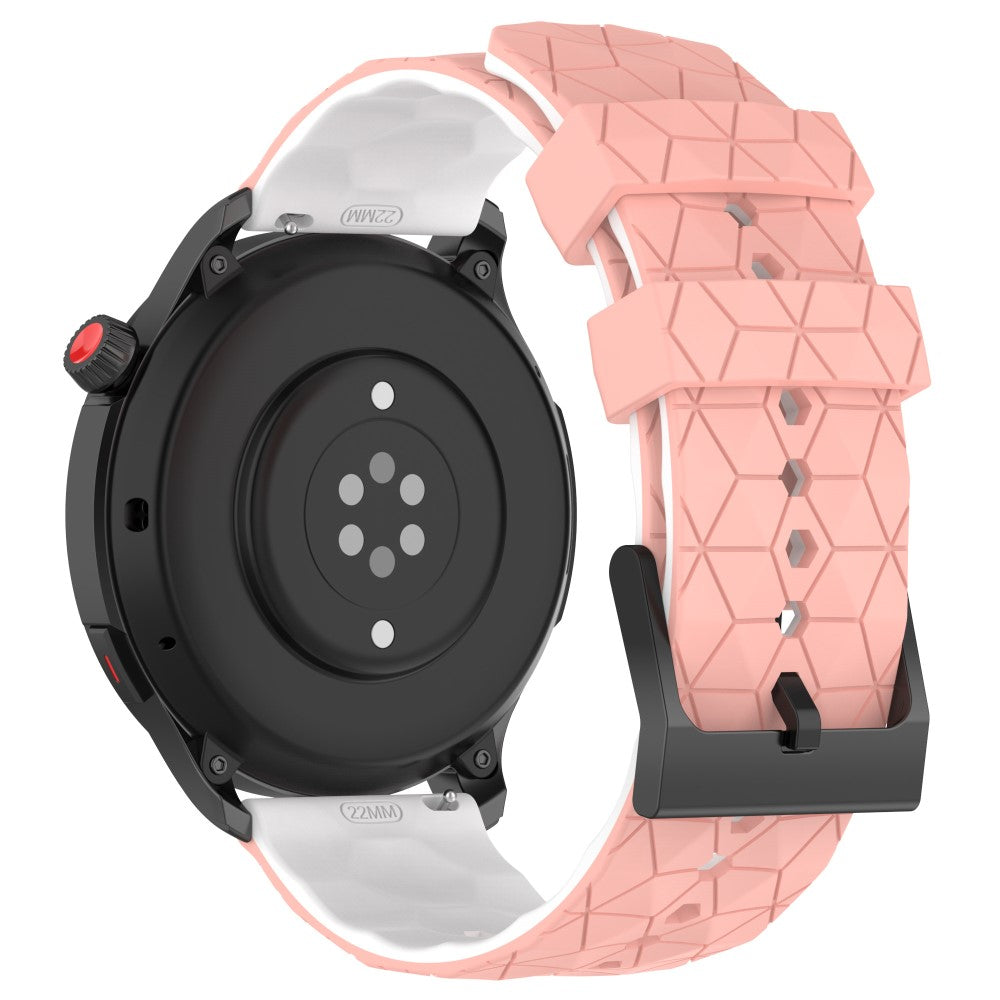20mm Universal dual color football pattern style strap - Pink / White#serie_5