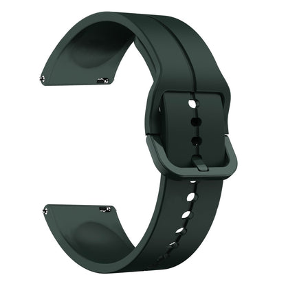 20mm silicone strap for Samsung and Huawei watch - Blackish Green#serie_6