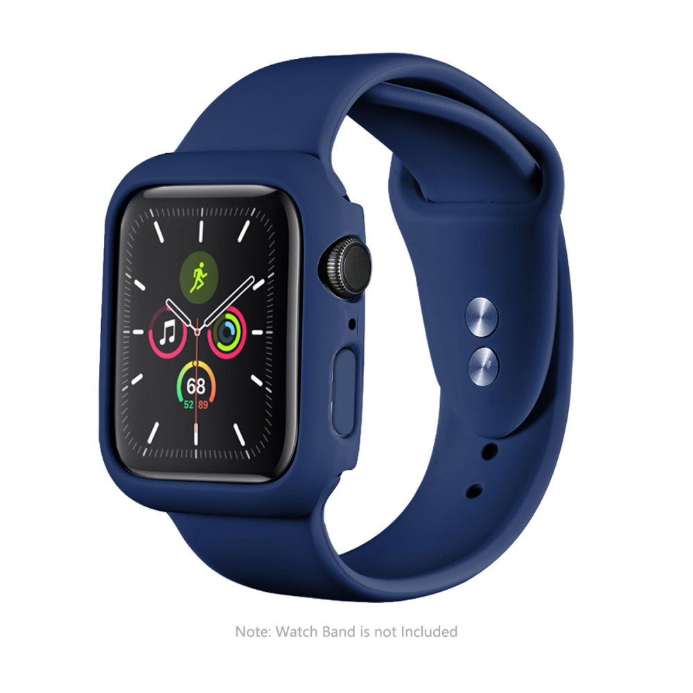 Fint Apple Watch Series 7 41mm Cover med Skærmbeskytter i Hærdet Glas - Blå#serie_6