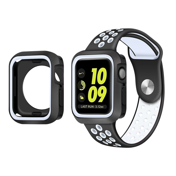 Apple Watch Series 7 41mm  Silikone Bumper  - Hvid#serie_4