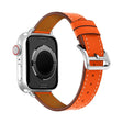 Élégant bracelet en cuir véritable pour Apple Watch Series 7 41mm.