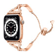 Cool Apple Watch Series 7 41mm Bracelet en métal et strass