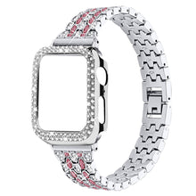 Super fed Apple Watch Series 7 41mm Metal og Rhinsten Rem - Flerfarvet#serie_1
