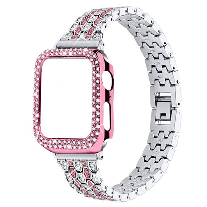 Super fed Apple Watch Series 7 41mm Metal og Rhinsten Rem - Flerfarvet#serie_4