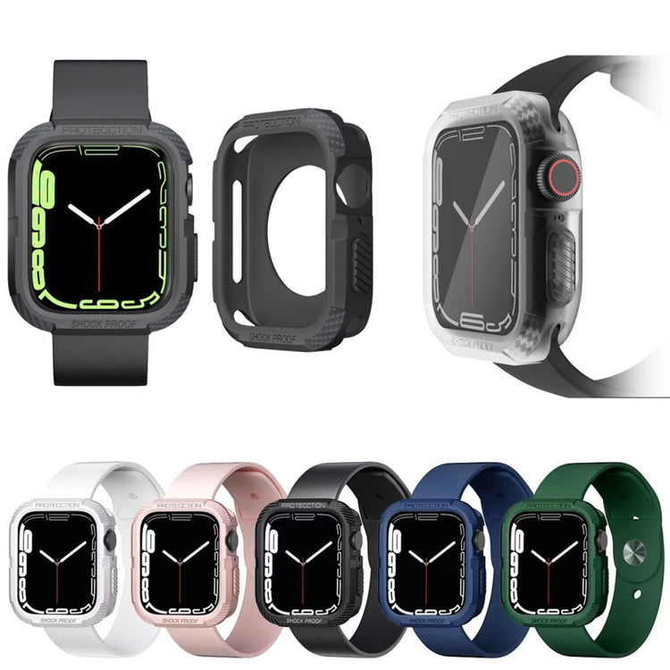 Apple Watch Series 7 41mm  Silikone Bumper  - Sølv#serie_2