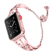 Cool Apple Watch Series 7 41mm Bracelet en métal et strass