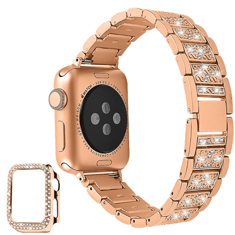 Apple Watch Series 7 41mm Metal Rem med Cover - Pink#serie_7