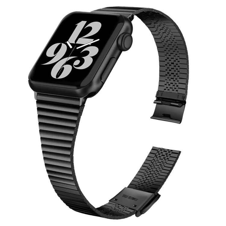 Meget hårdfør Apple Watch Series 7 41mm Metal Rem - Sort#serie_1