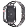 Superbe bracelet en métal et strass pour Apple Watch Series 7 41mm.