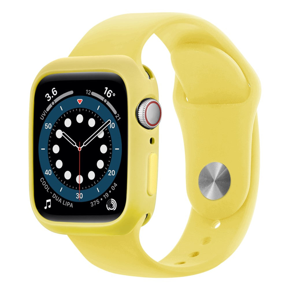 Apple Watch Series 7 41mm  Silikone Bumper  - Gul#serie_13