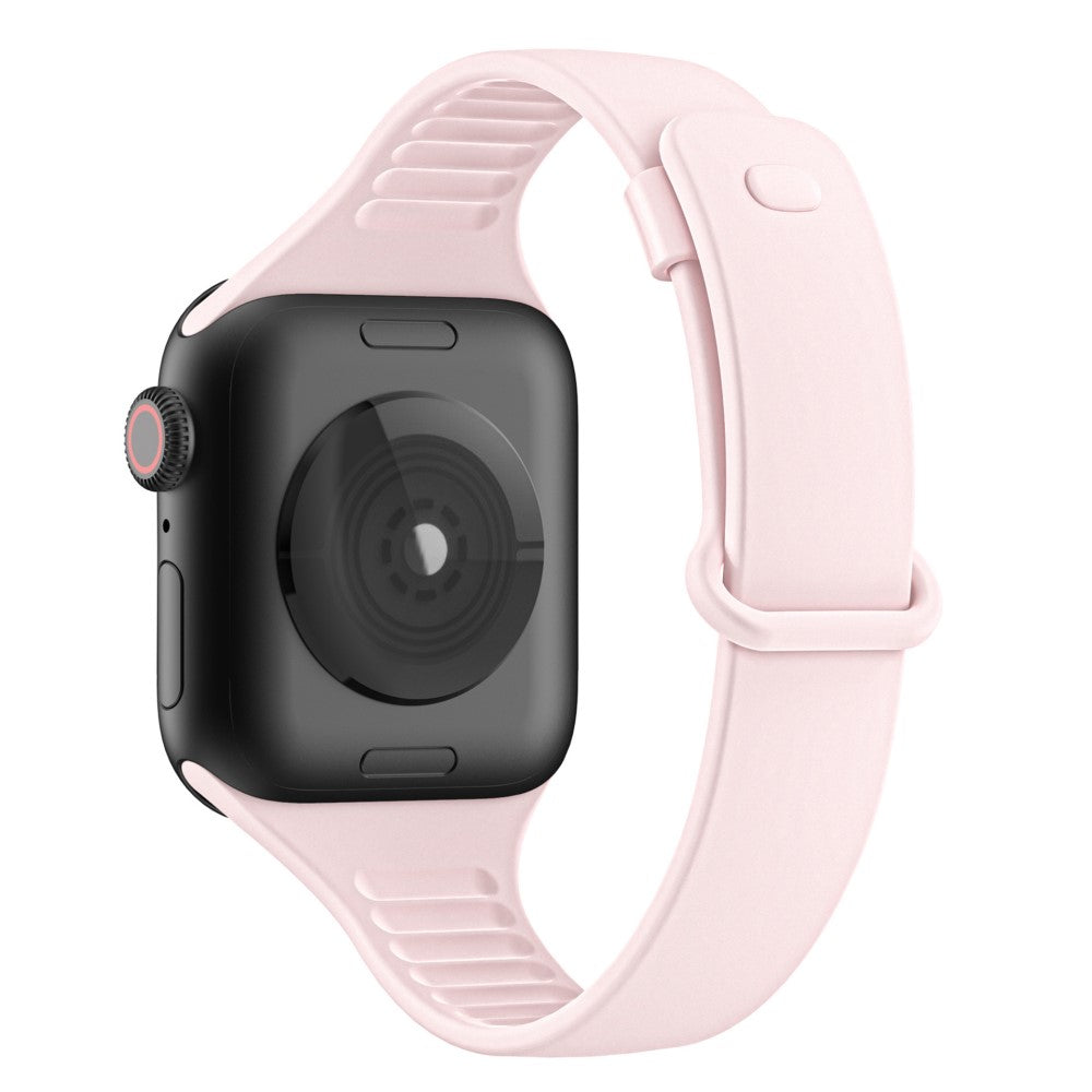 Vildt slidstærk Apple Watch Series 7 41mm Silikone Rem - Pink#serie_4