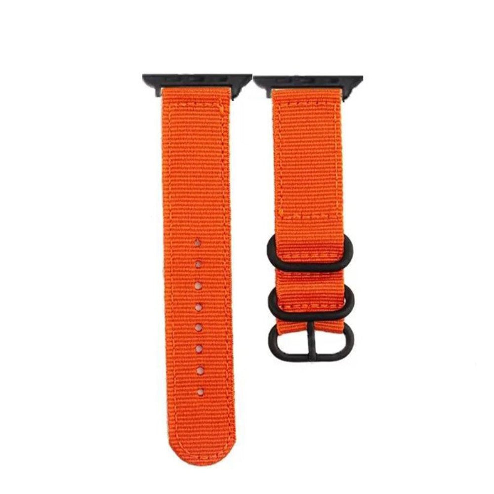 Rigtigt fint Apple Watch Series 7 41mm Nylon Rem - Orange#serie_7