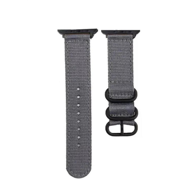 Rigtigt fint Apple Watch Series 7 41mm Nylon Rem - Sølv#serie_8