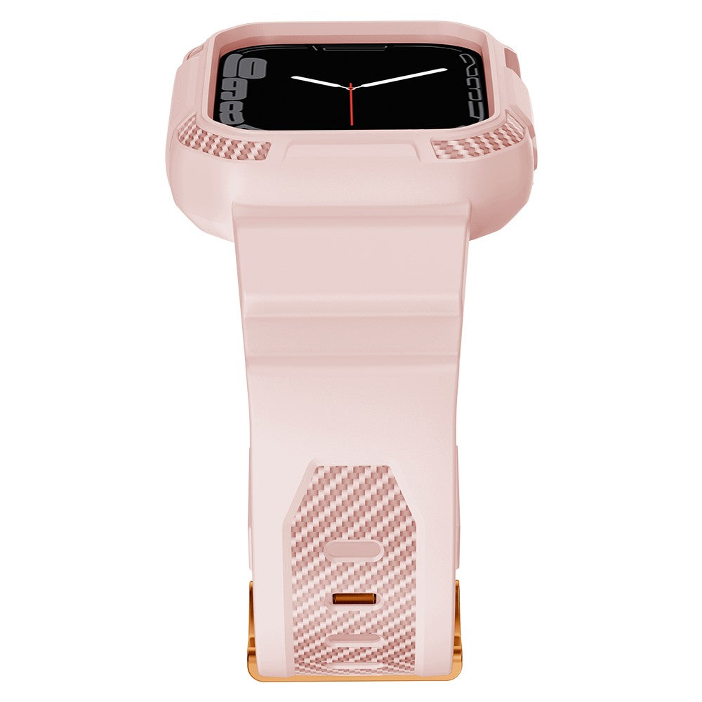 Apple Watch Series 7 41mm Silikone Cover med Rem - Pink#serie_2