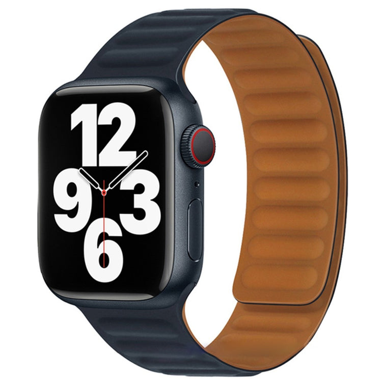 Stilren Apple Watch Series 7 41mm Silikone Rem - Blå#serie_20