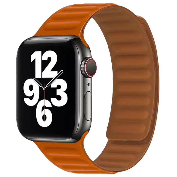 Stilren Apple Watch Series 7 41mm Silikone Rem - Orange#serie_3