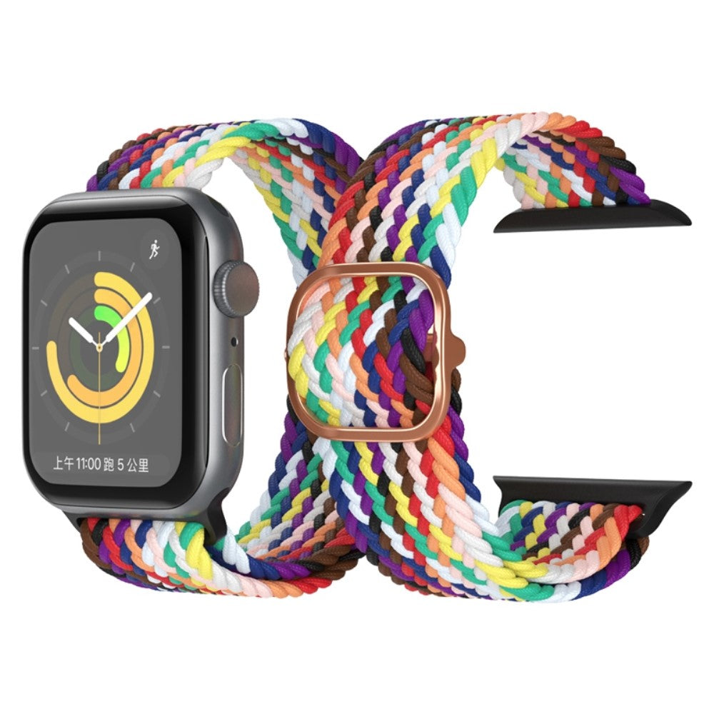 Vildt skøn Apple Watch Series 7 41mm Stof Urrem - Flerfarvet#serie_23