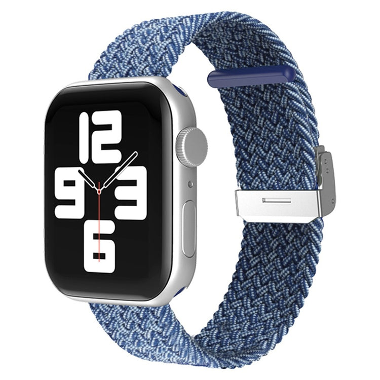 Helt vildt hårdfør Apple Watch Series 7 41mm Stof Urrem - Blå#serie_6