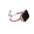 Superbe bracelet en métal et en strass pour Apple Watch Series 7 41mm.