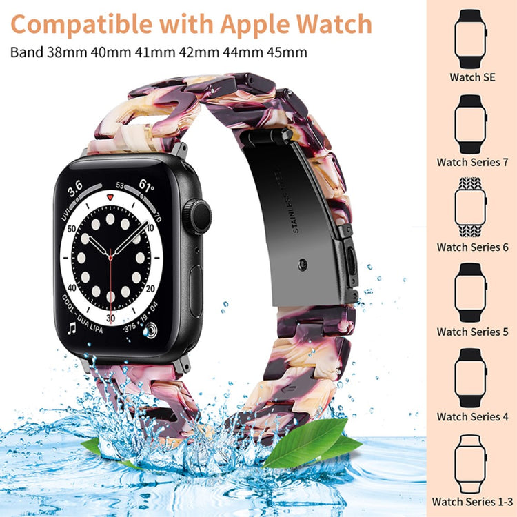 Mega pænt Apple Watch Series 7 41mm  Urrem - Lilla#serie_8